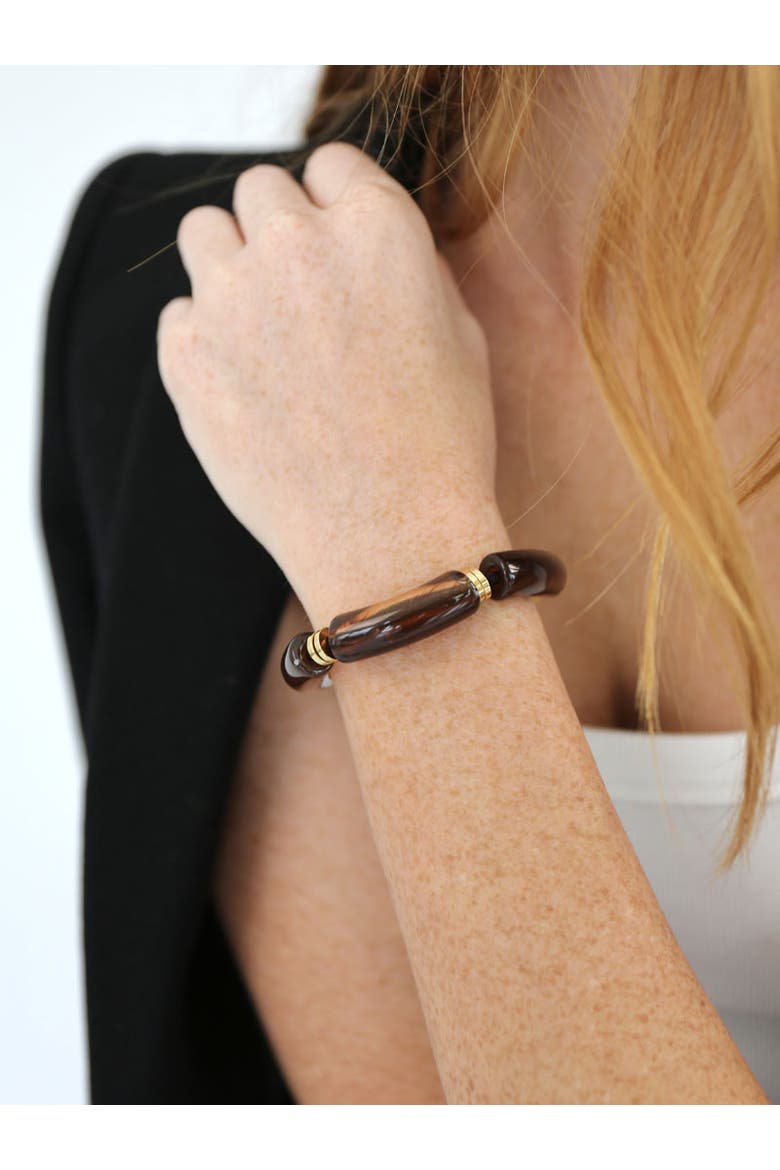 Whiskey Ave Capsule Bracelet Hairtie, Alternate, color, Brown