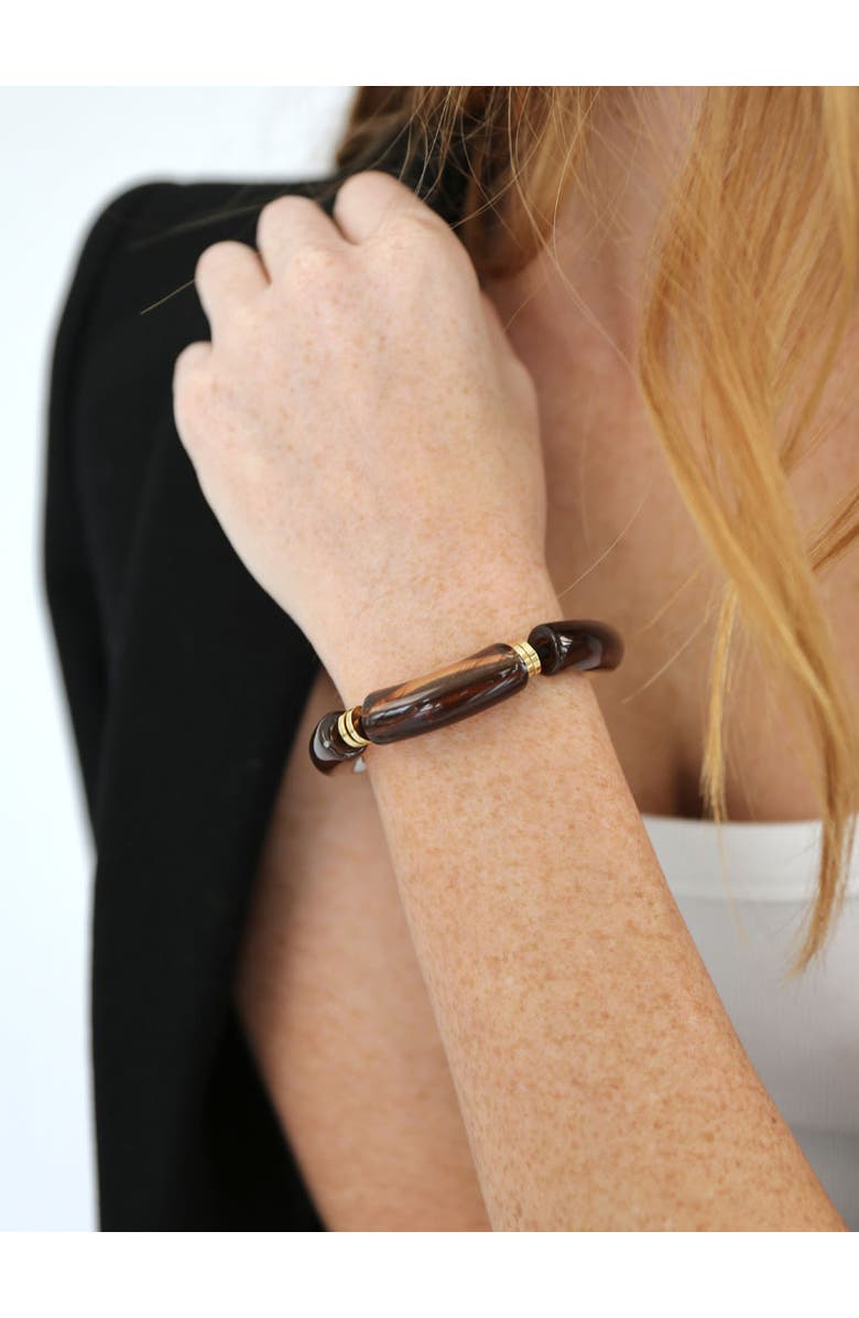 By Lilla Whiskey Ave Capsule Bracelet Hairtie, Alternate, color, Brown