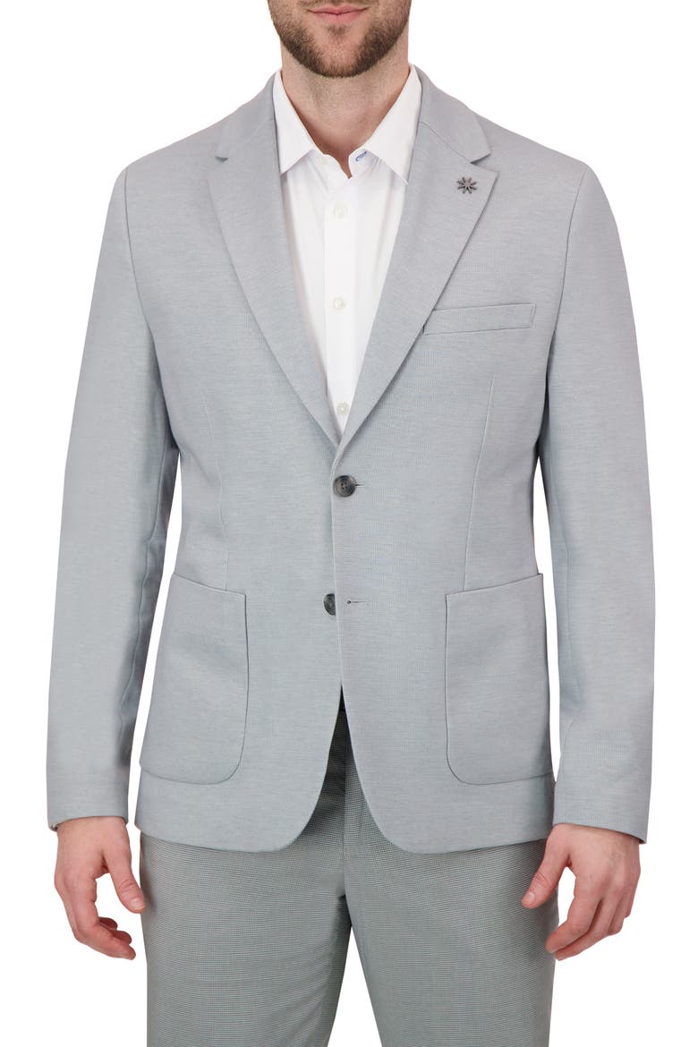 Knit Sport Coat, Main, color, GREY