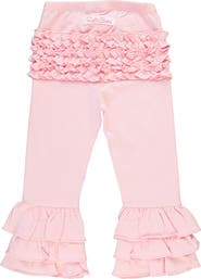 RuffleButts Baby/Toddler Girls Ruffle Flare Pants