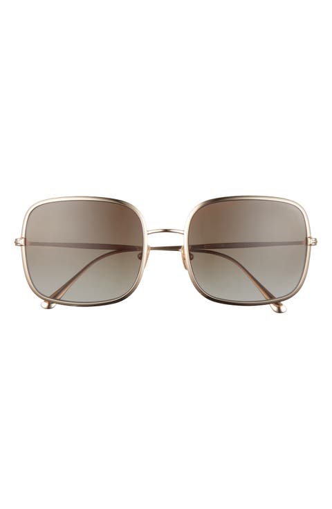 Keira 54mm Polarized Square Sunglasses