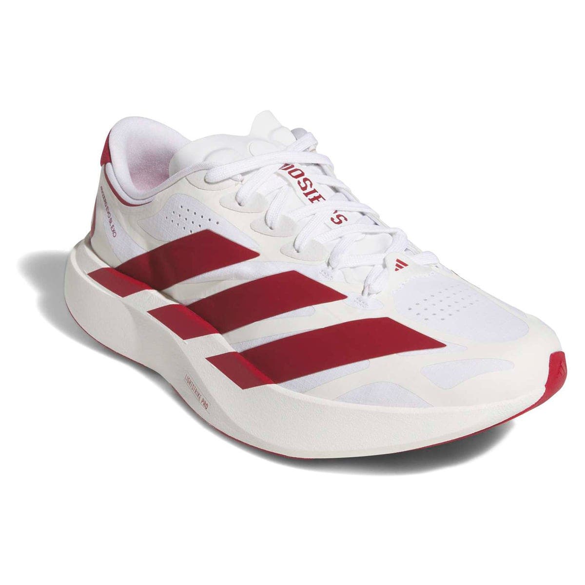 Unisex adidas  White Indiana Hoosiers Adizero EVO SL EXO Sneakers, Main, color, White