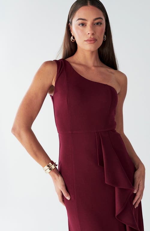 Bwldr Catia Dress In Burgundy