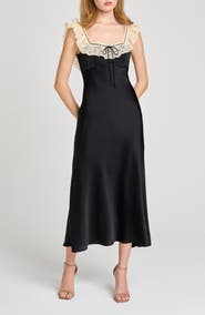 WAYF Ella Lace Trim Slipdress