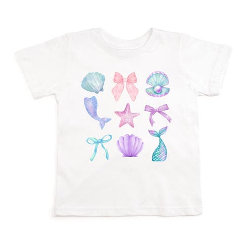 Sweet Wink Babies'  Mermaid Cutie Short Sleeve T-shirt In White