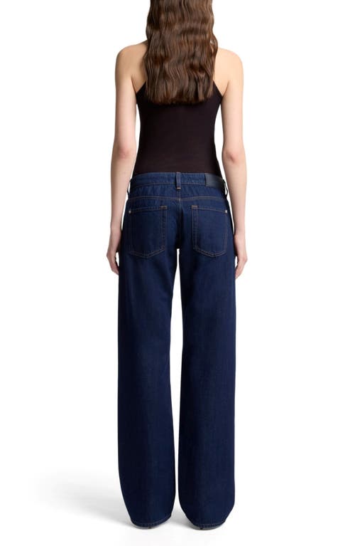7 For All Mankind Low Rise Relaxed Straight Leg Jeans In Blue