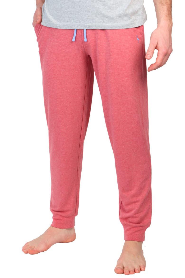 French Terry Lounge Joggers, Alternate, color, SUNWASHED RED