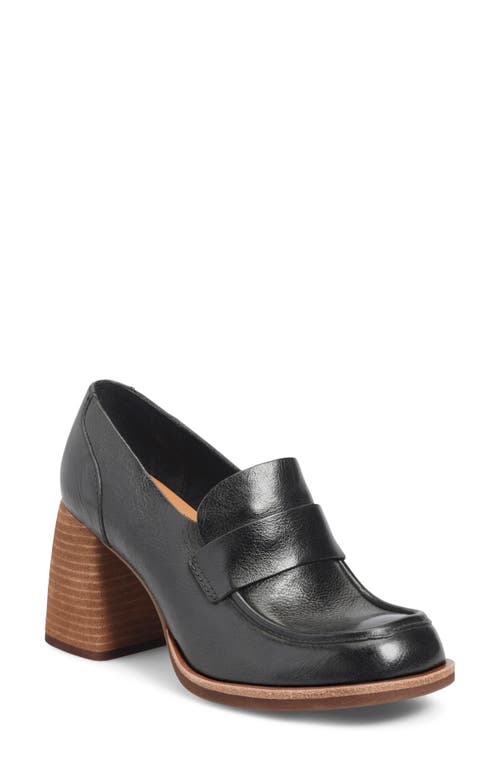 Kork-Ease® Aston Loafer Pump in Black Leather 