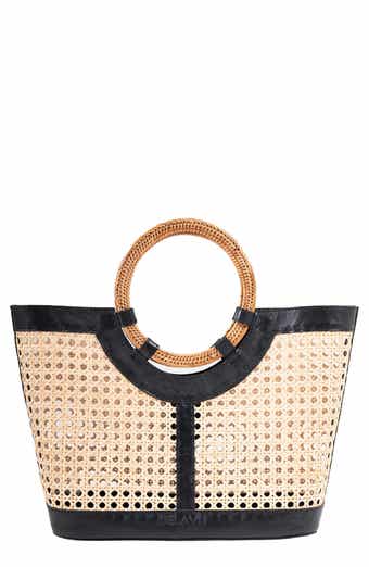 Jelavu Hilton Handwoven Cane Tote Bag