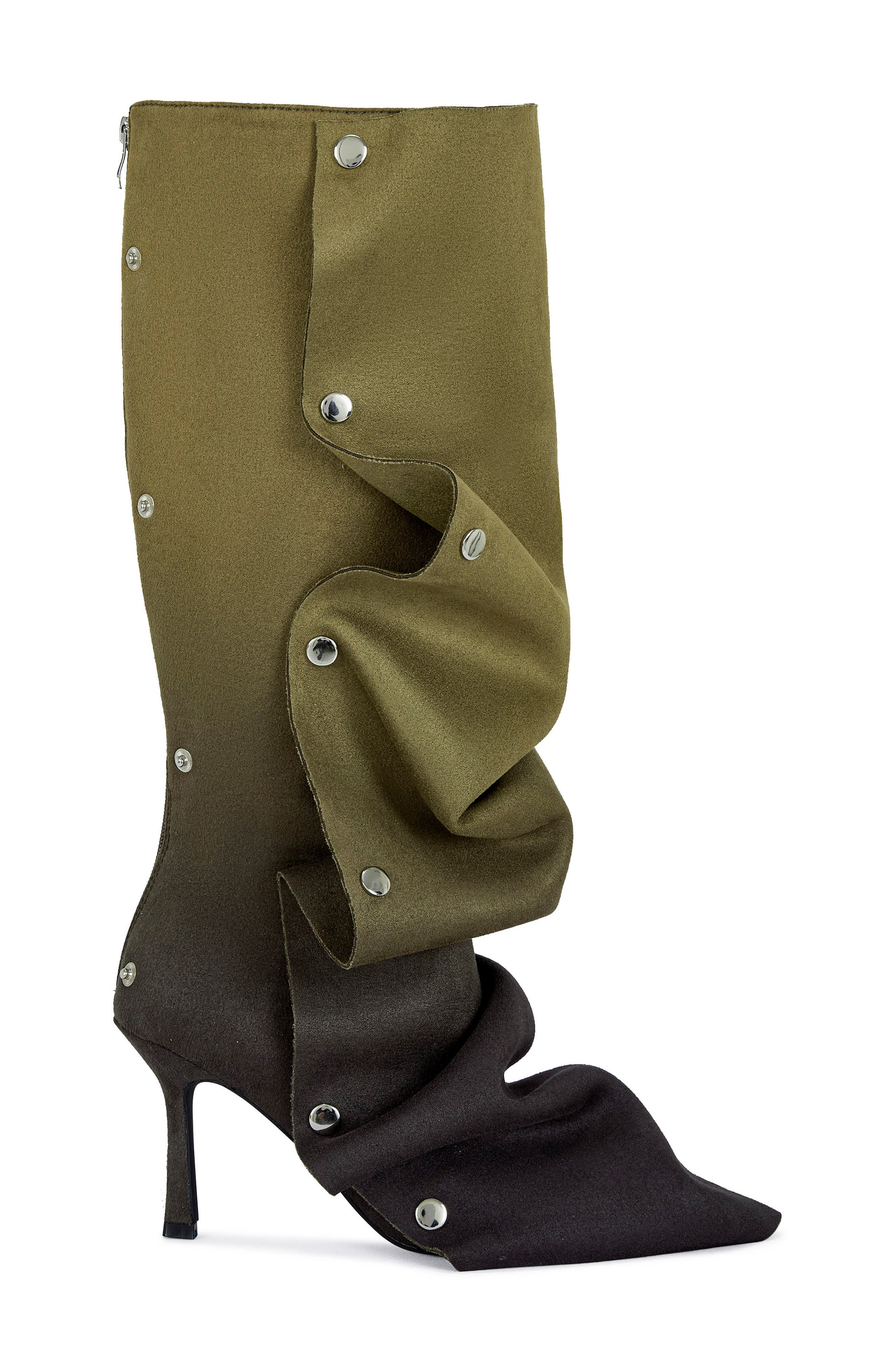 AZALEA WANG Imogine Knee High Slouch Boot, Alternate, color, Olive