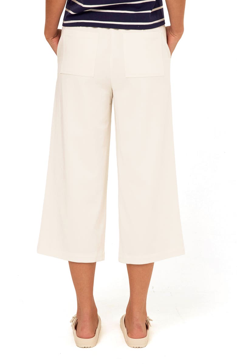 Threads 4 Thought Mikki Pleated Stretch Twill Crop Pants, Alternate, color, White