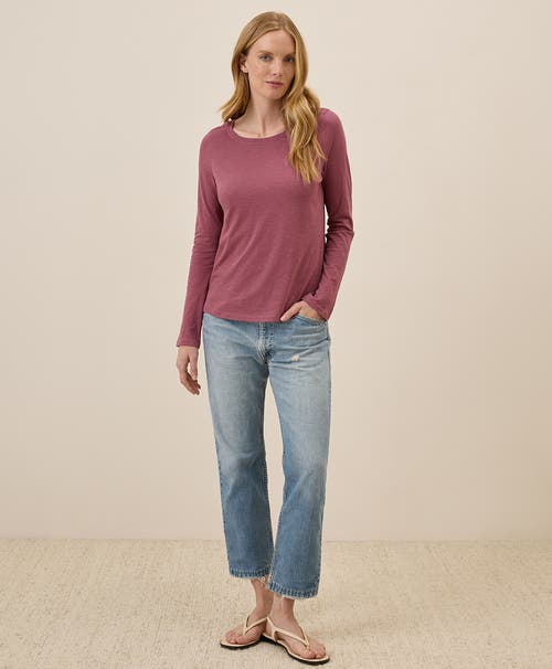 PACT PACT ORGANIC COTTON FEATHERWEIGHT SLUB LONG SLEEVE TEE 