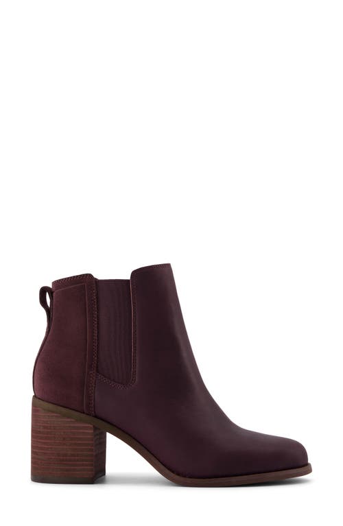 Toms Block Heel Chelsea Boot In Purple