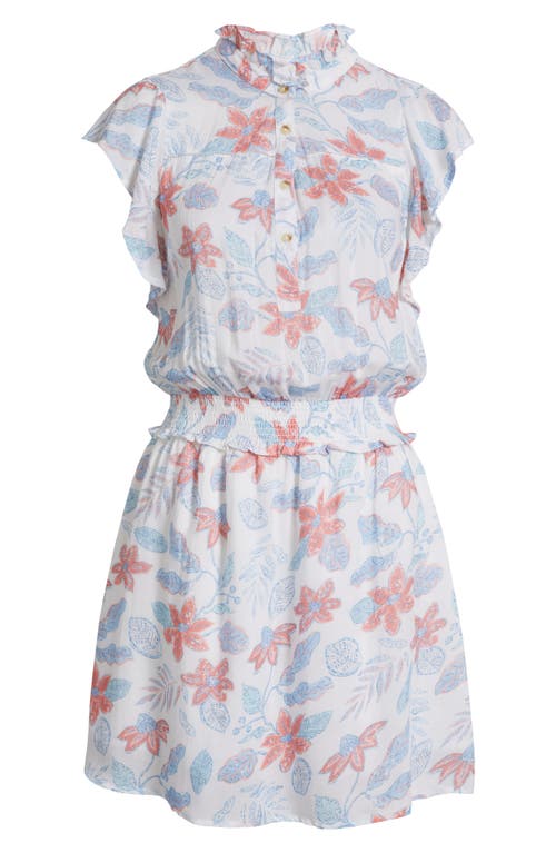 Hatley Ava Distressed Floral Dress In White