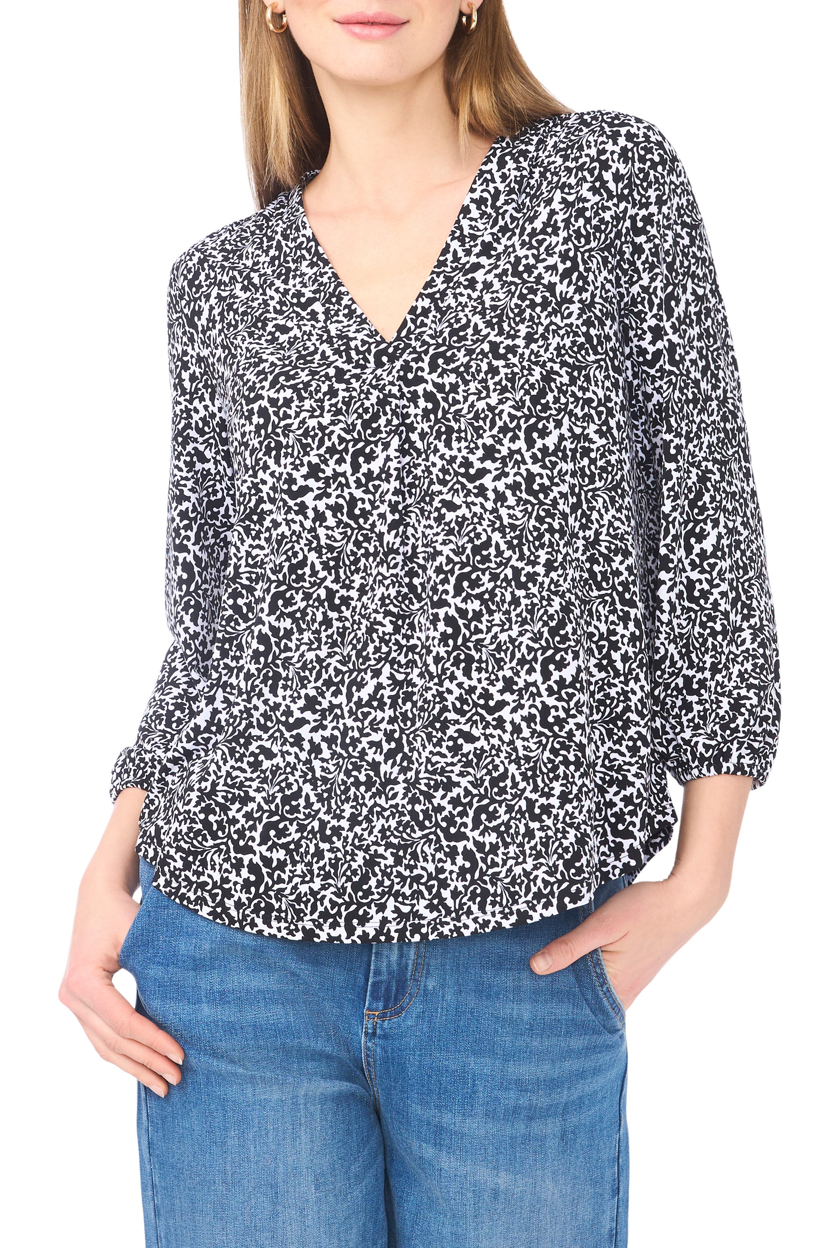 Vince Camuto Balloon Sleeve Knit Top