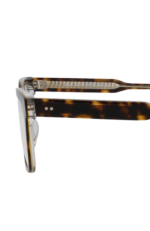 Maui Jim 50mm Square Optical Glasses In Tortoise Transparent