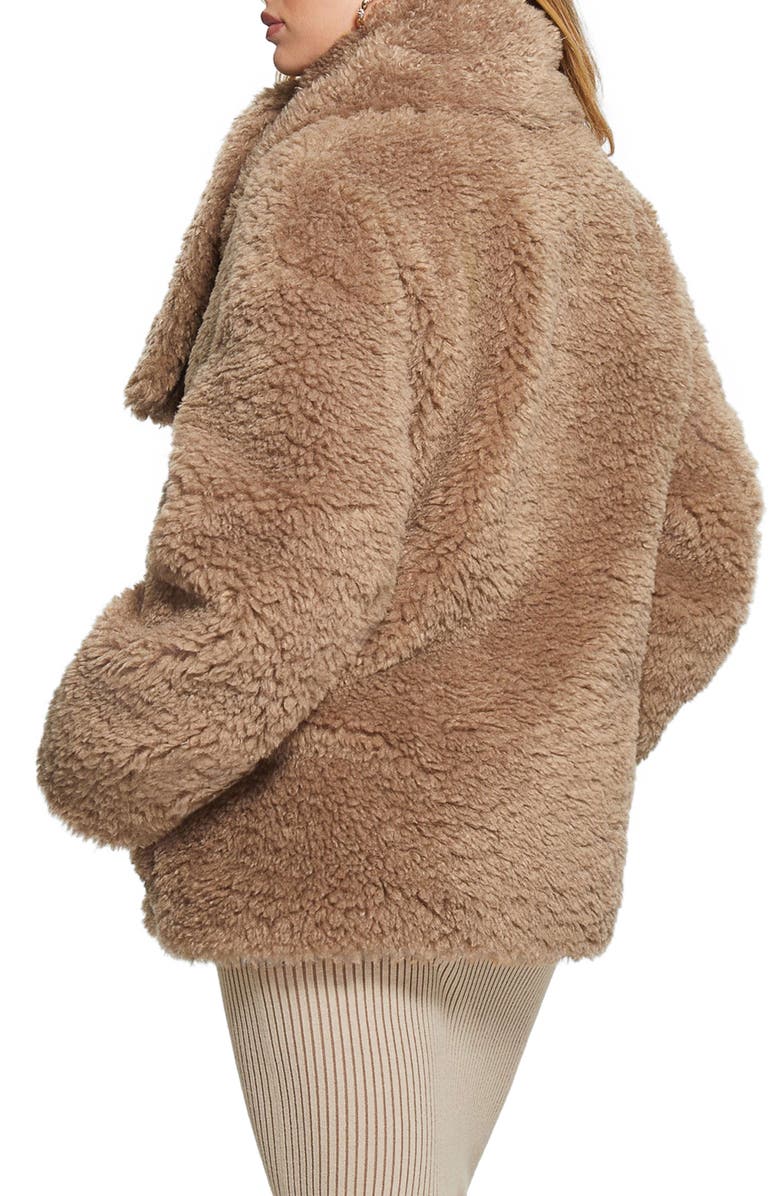 GUESS Rebecca Faux Fur Coat, Alternate, color, 