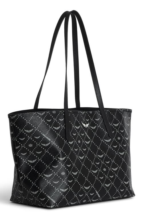 Zadig & Voltaire Z Monogram Shopper Tote Bag In Black
