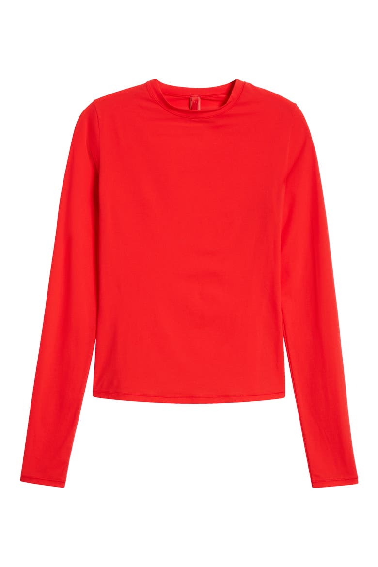 Fits Everybody Long Sleeve T-Shirt, Alternate, color, CHERRY