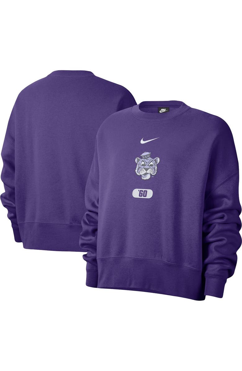 Nike Women's Nike Purple LSU Tigers Vault Every Day Fleece Pullover Sweatshirt, Main, color,