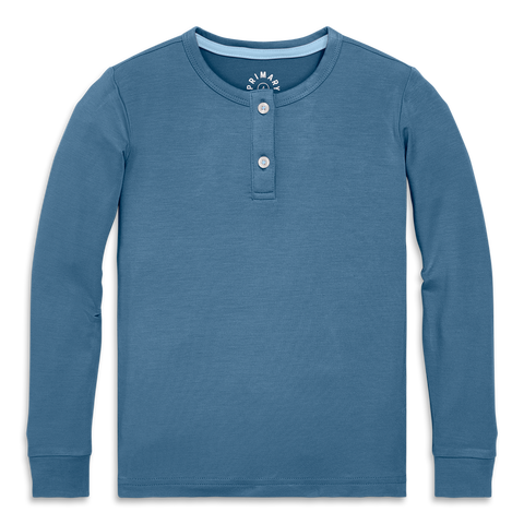 Kids Stretch Modal Long Sleeve Henley Pj Top(Toddler, Little Kid, Big Kid)