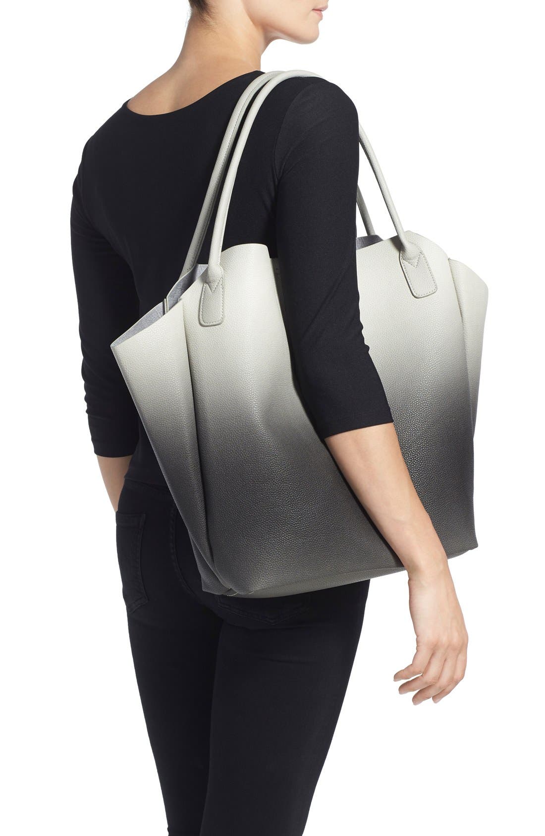 Pixie Mood 'Rachel' Ombré Faux Leather Tote, Alternate, color, 