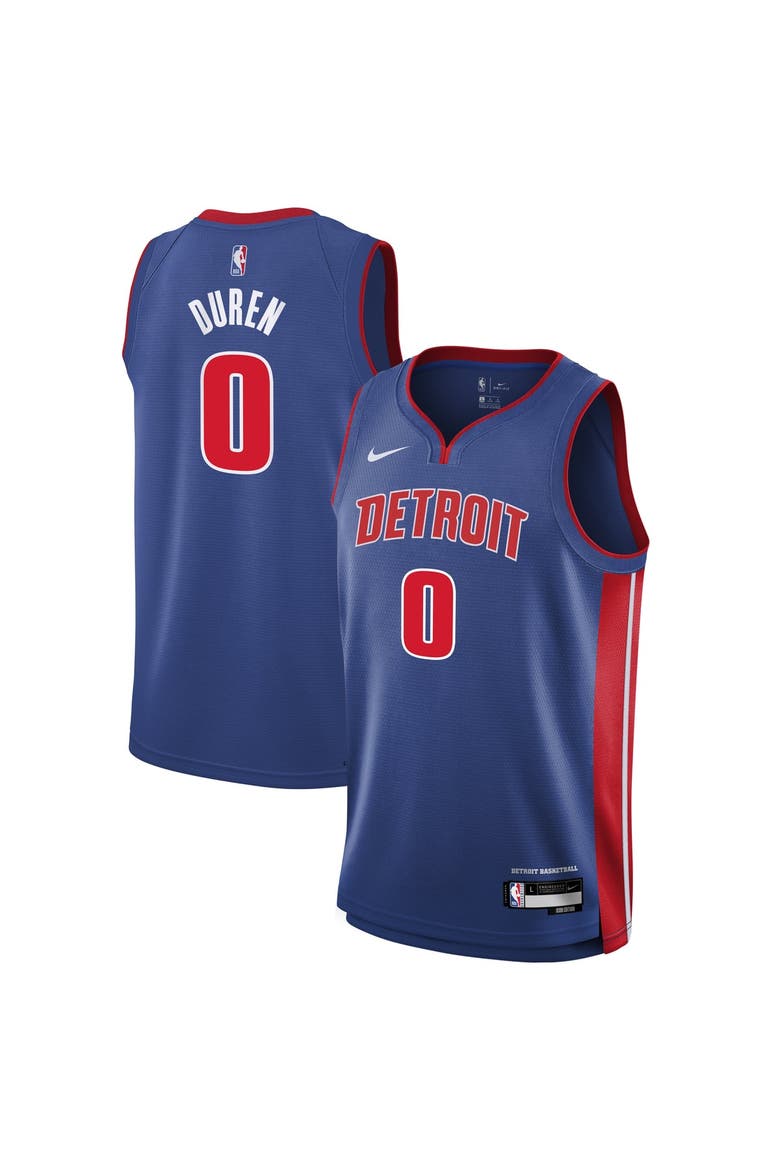Youth Nike Jalen Duren Blue Detroit Pistons Swingman Jersey - Icon Edition, Main, color, Blue