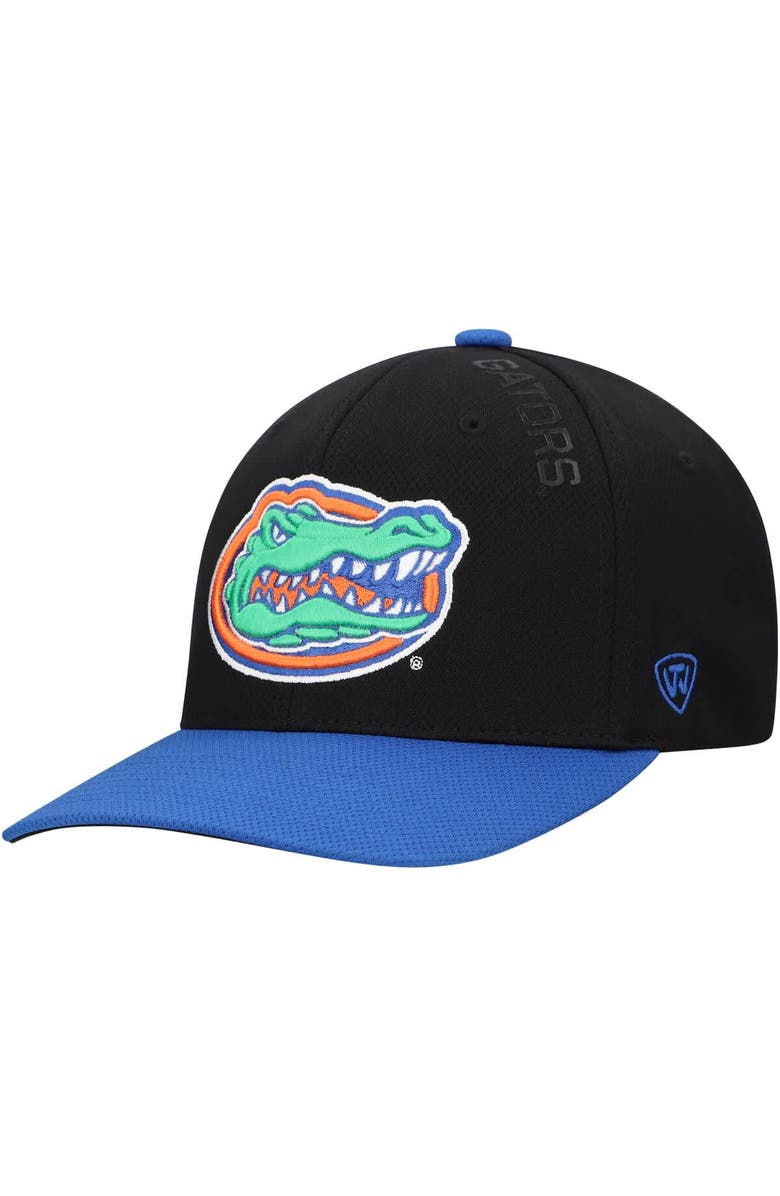 TOP OF THE WORLD Men's Top of the World Black Florida Gators Reflex 2.0 Flex Fit Hat, Alternate, color, Black