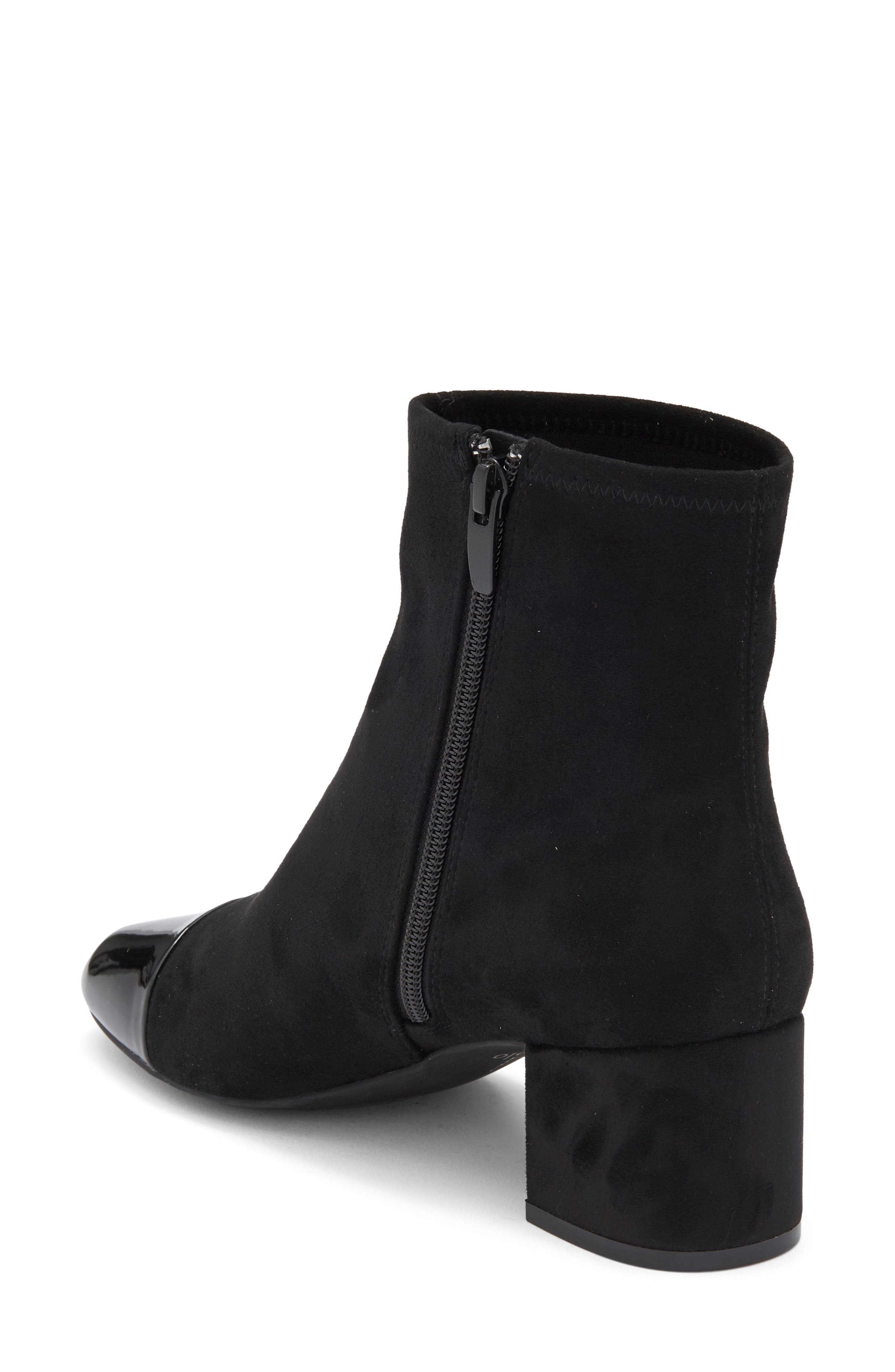 Linea Paolo Willis Bootie, Alternate, color, Black Micro/ Patent