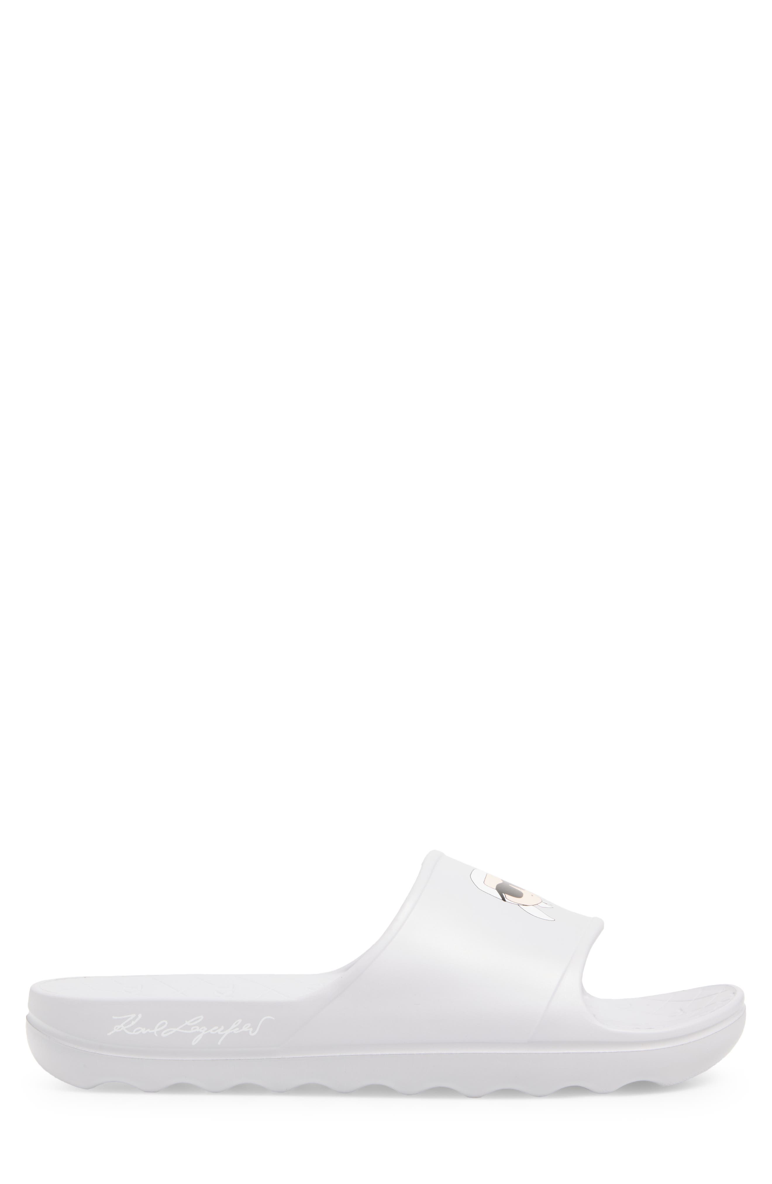 KARL LAGERFELD PARIS Sacha Slide Sandal, Alternate, color, Light Grey