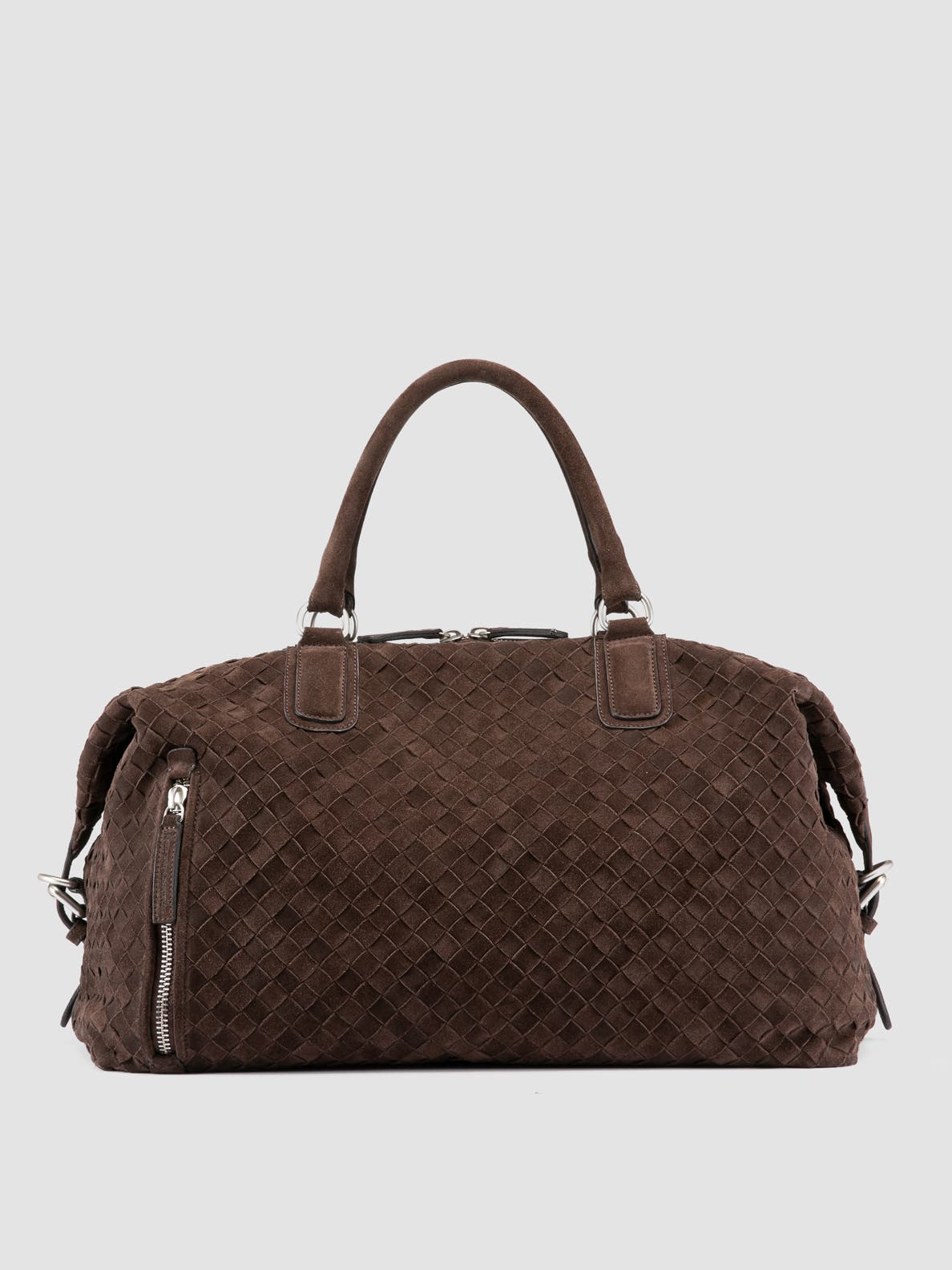 Officine Creative Armor 019 Hand-Woven Weekender Bag, Main, color, Brown