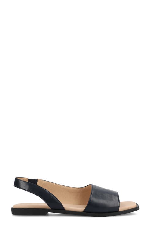 Journee Collection Brinsley Slingback Sandal In Navy