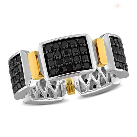 Men's Diamond Cluster Ring 14k Gold