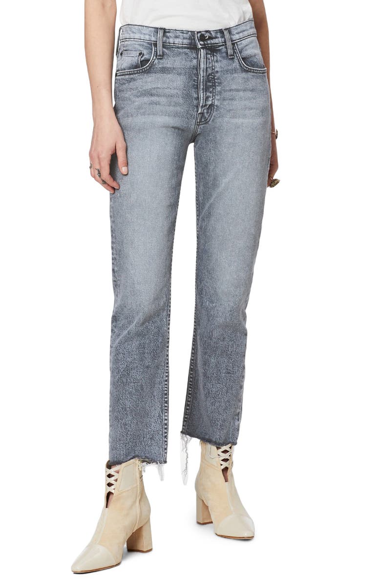 MOTHER The Tomcat High Waist Fray Ankle Straight Leg Jeans, Main, color,