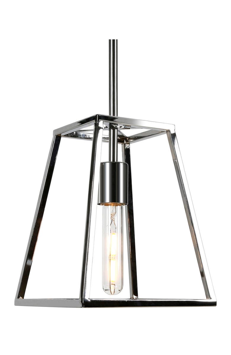 ADDISON AND LANE Rhom Nickel Framed Pendant, Alternate, color, 