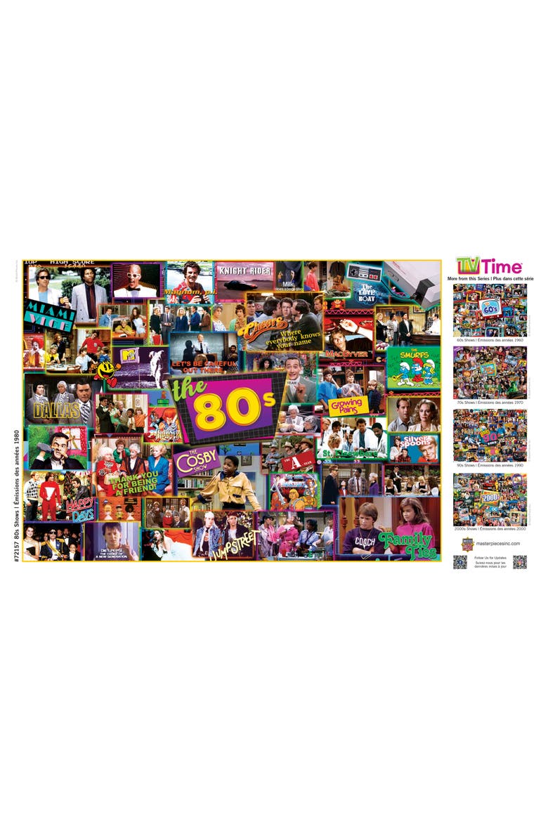 80's Shows 1000 Piece Jigsaw Puzzle, Alternate, color, Multicolor