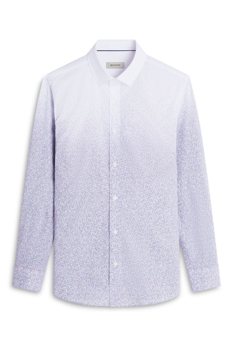 Julian Shaped Fit Stretch Print Button-Up Shirt, Alternate, color, DESERT