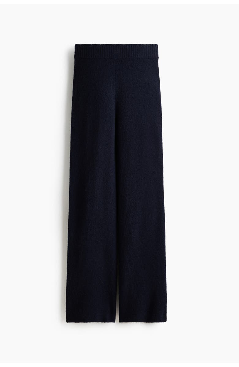 H&M Fine-knit Trousers, Main, color, Navy Blue