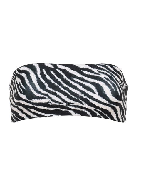 Reckless Bandeau Bikini Top Untamed Print