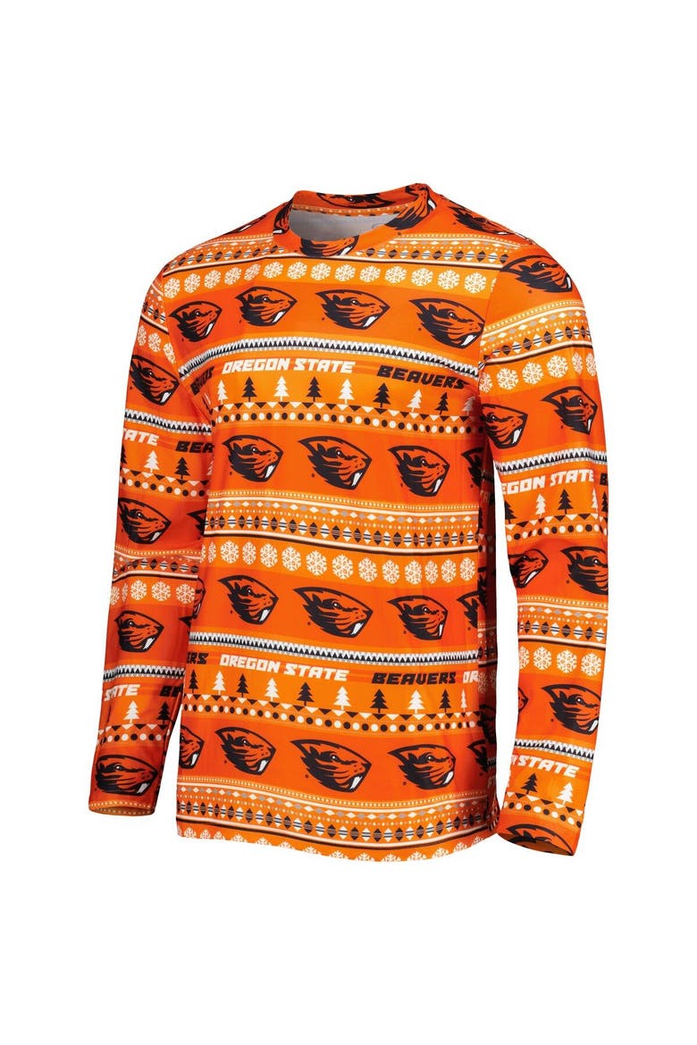 Men's Concepts Sport Orange Oregon State Beavers Swivel Long Sleeve T-Shirt & Pants Sleep Set, Alternate, color, Orange