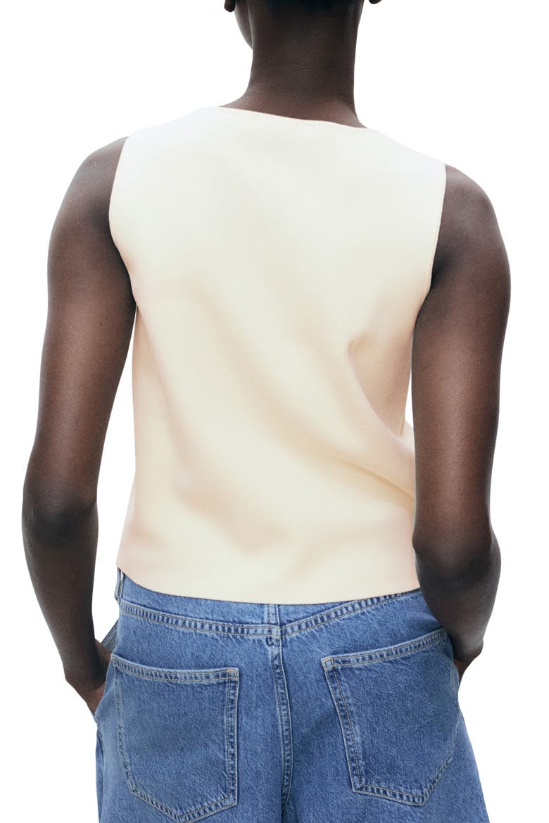 Fine Knit Vest, Alternate, color, ECRU