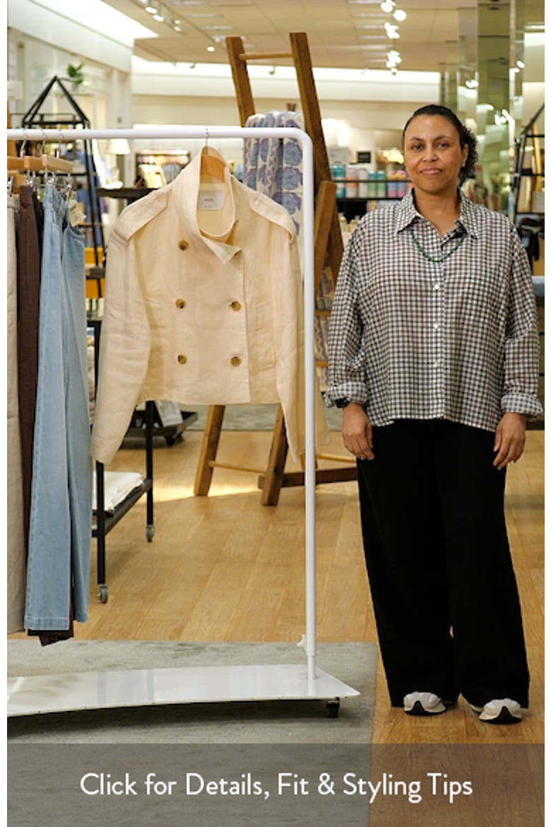 Funnel Neck Linen Jacket video