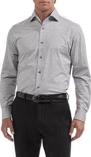 Bugatchi Devon OoohCotton® Print Button-Up Shirt