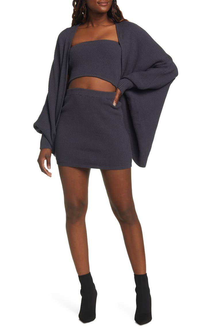 These Warm Feelings 3-Piece Knit Set, Main, color, WASHED NAVY