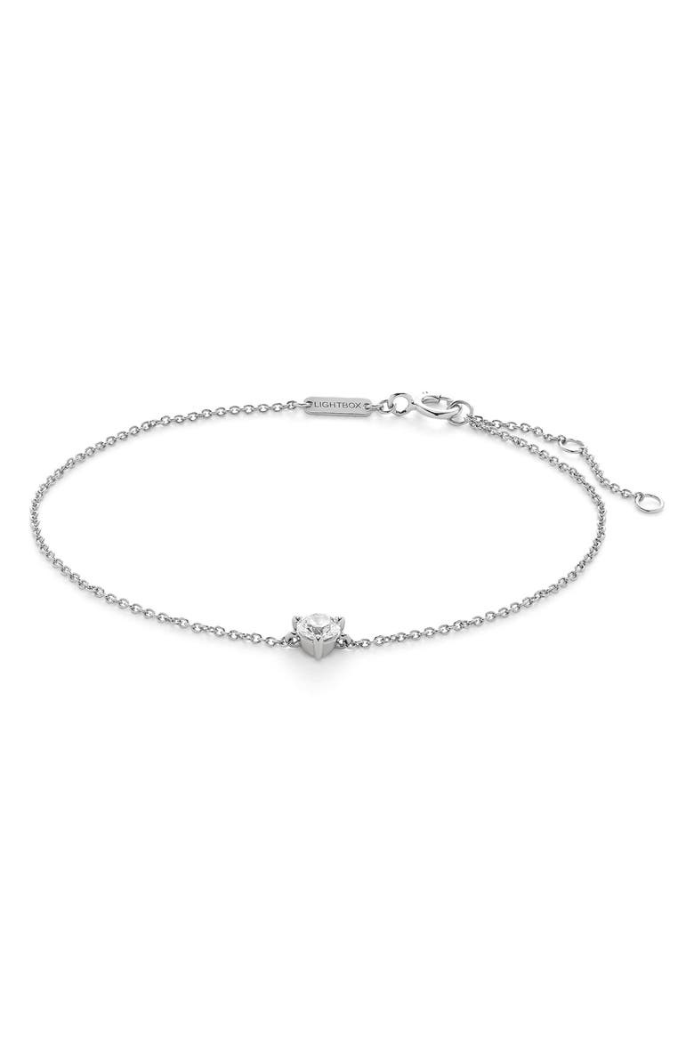 LIGHTBOX 0.25-Carat Lab Grown Diamond Station Bracelet, Main, color, 