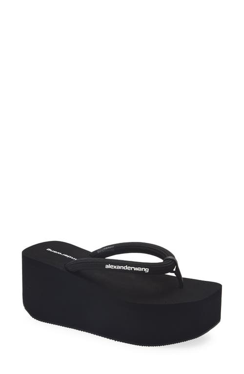 Alexander Wang Jenna Platform Flip Flop in Black at Nordstrom, Size 35