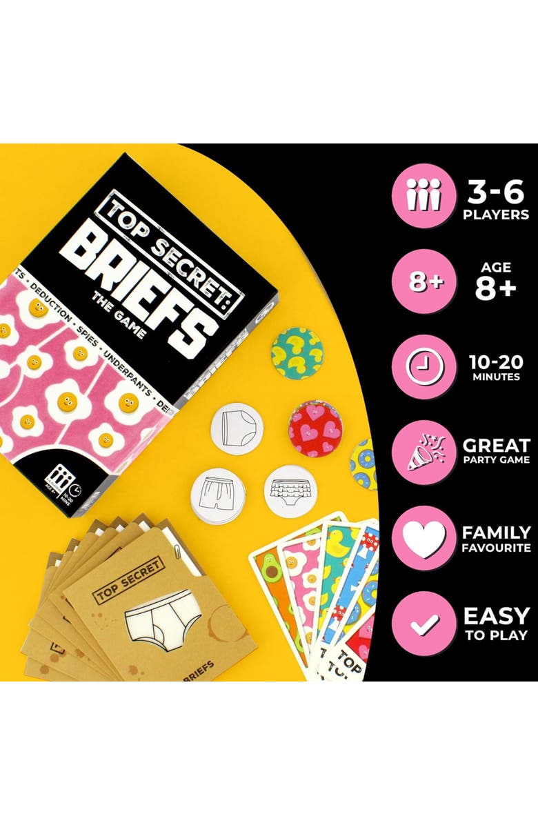 GINGER FOX Top Secret Briefs, The Deduction Game Of Undercover Underpants, Alternate, color, Multicolored