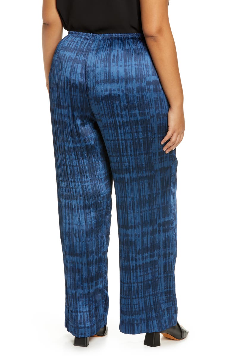 Vince Crushed Tie Dye Pull-On Pants, Alternate, color, Coastal