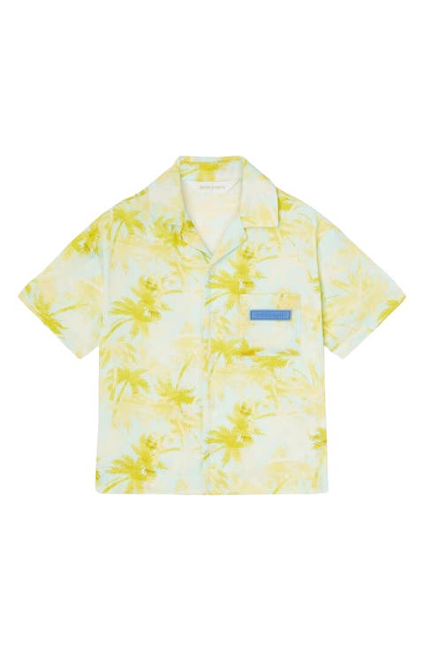 Kids' Palms Print Camp Shirt