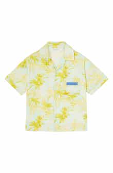 Kids' Palms Print Camp Shirt
